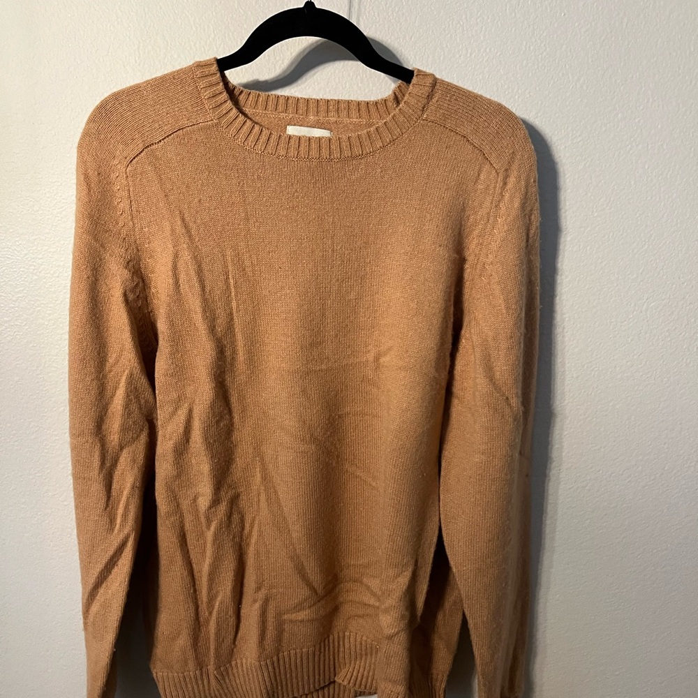 Rhythm Tan Crewneck Sweater Classic Knit